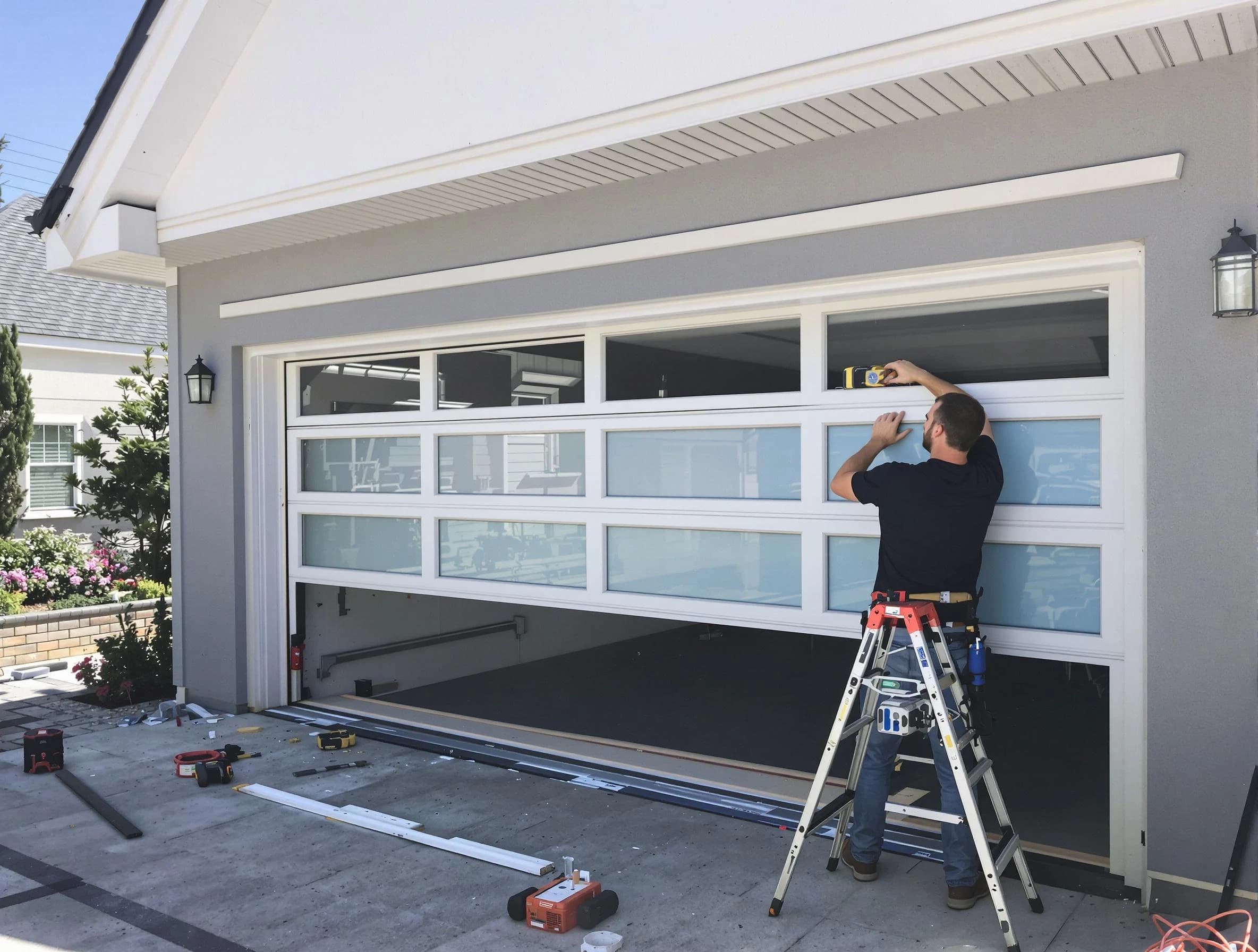 Homeacre-Lyndora Garage Door Repair team performing garage door replacement in Homeacre-Lyndora