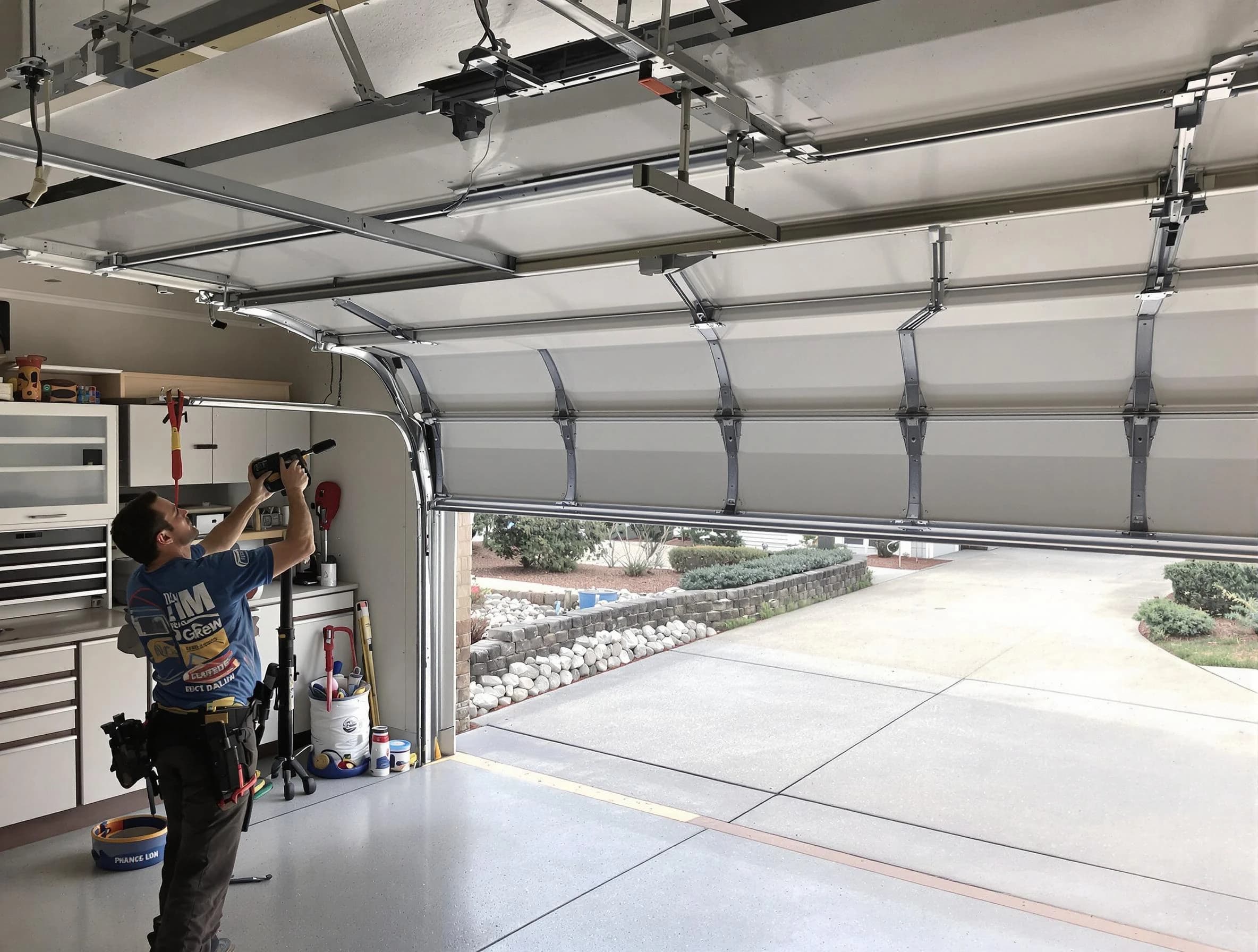 Garage door track repair service by Homeacre-Lyndora Garage Door Repair in Homeacre-Lyndora