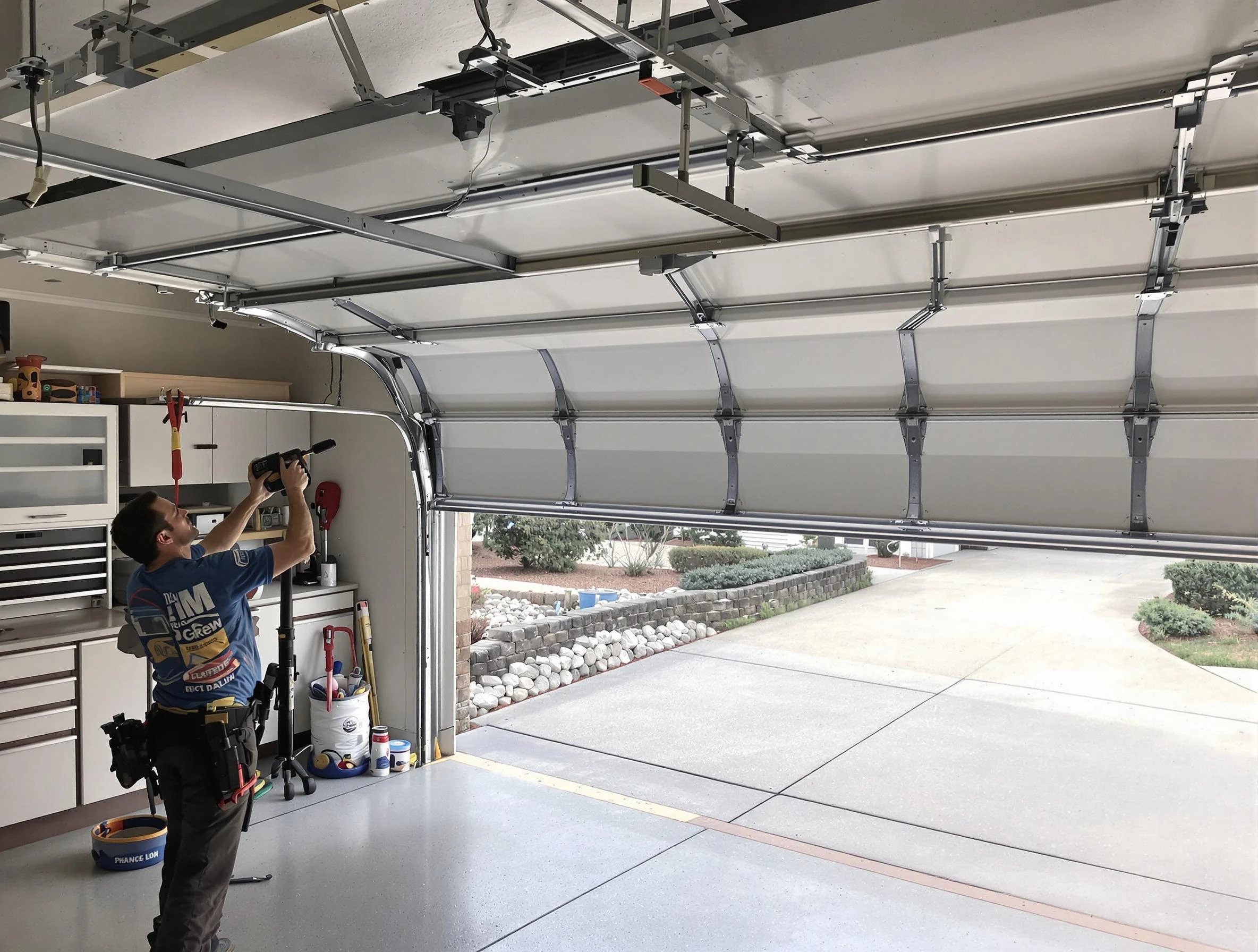 Garage door track repair service by Homeacre-Lyndora Garage Door Repair in Homeacre-Lyndora